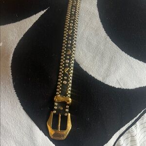 Gold Studded Black Belt
